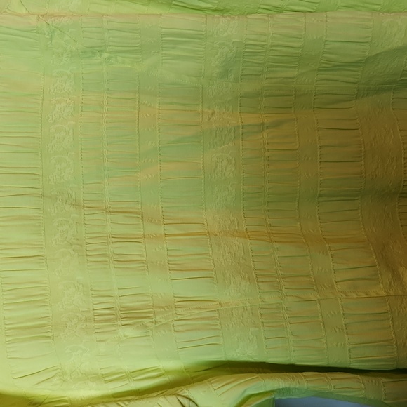 CJ BANKS size 3X zip front lightweight jacket with pockets. Beautiful chartreuse - Picture 7 of 10